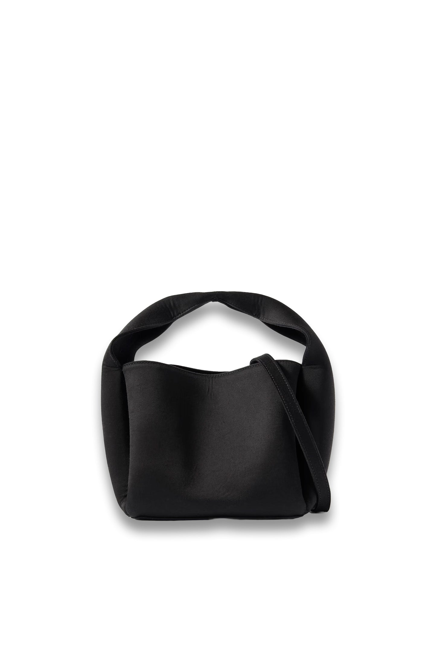Bucket Organic Cotton-Blend Satin Tote