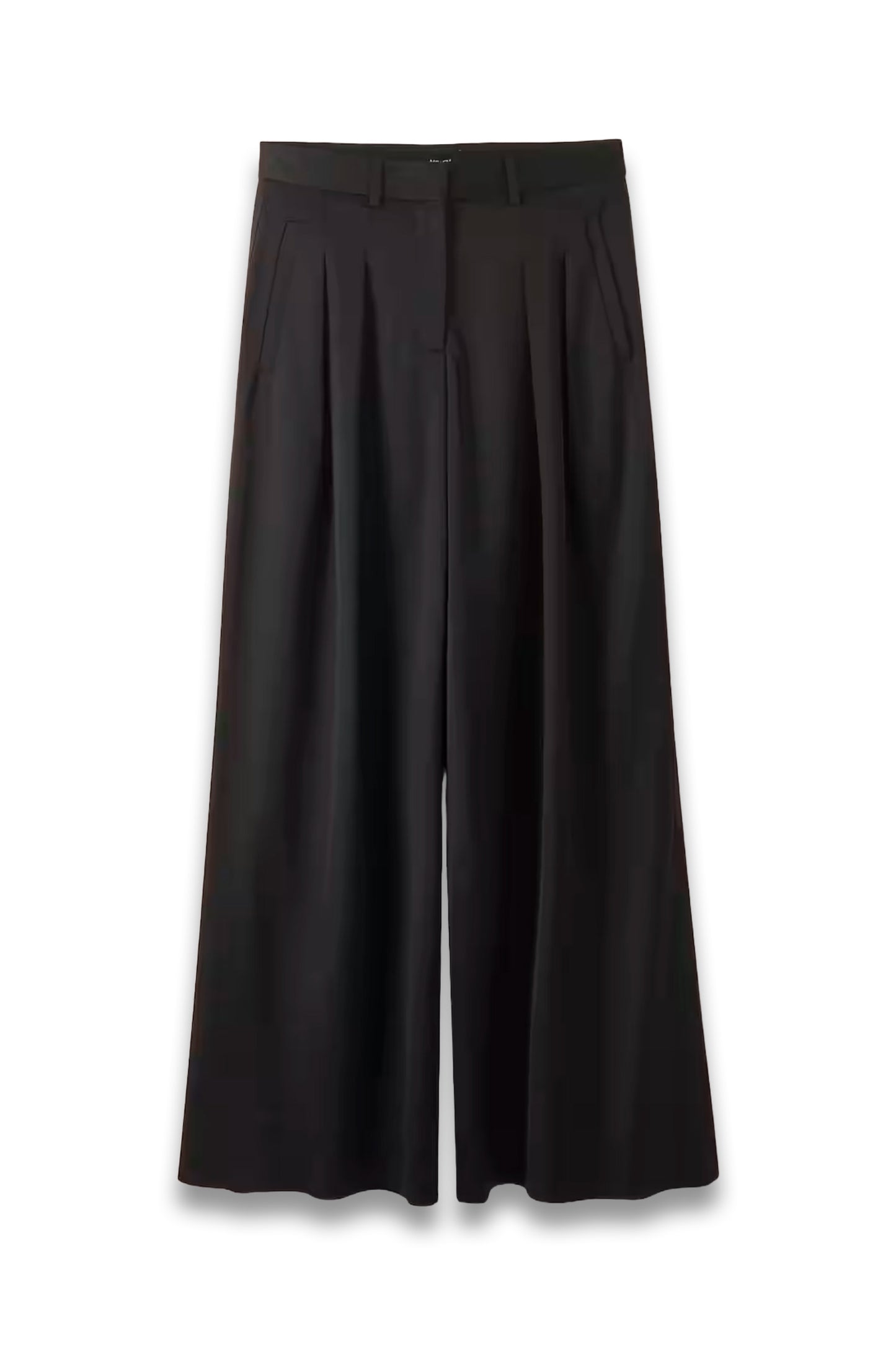 Fluid Pleat Front Satin Man Pant