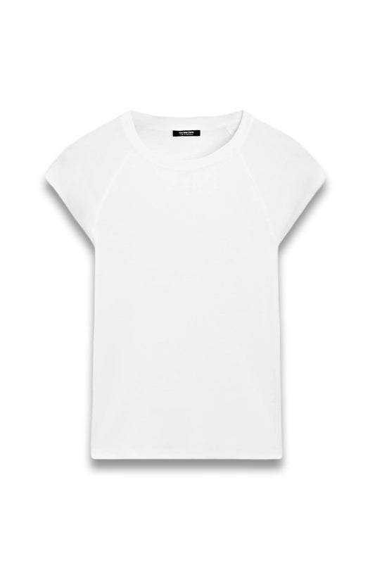 Cotton T-Shirt with Short Raglan Sleeves