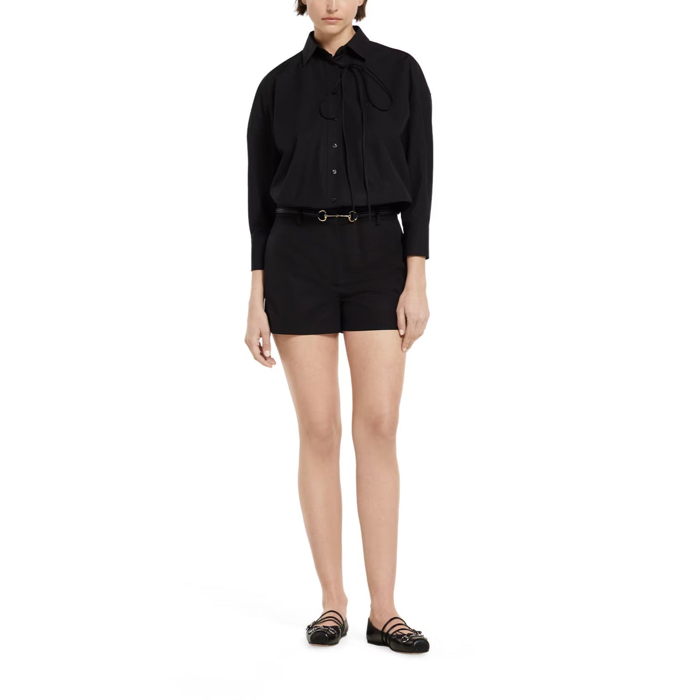Cotton Poplin Jumpsuit with Embroidery