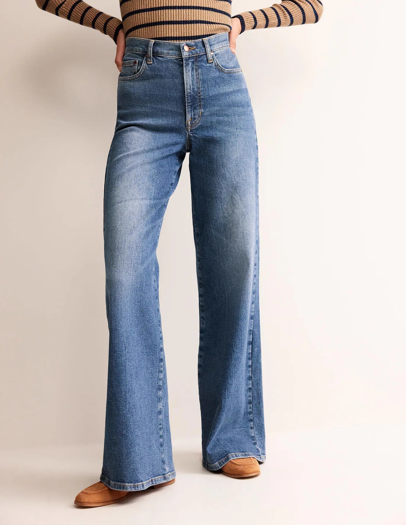 High Rise Wide Leg Jeans