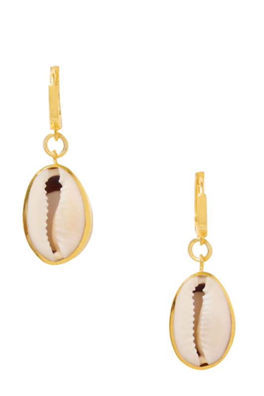 Concha Puka Gold Vermeil Earrings
