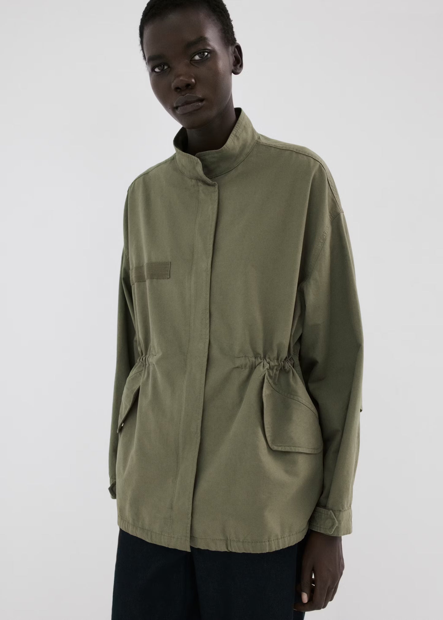 Cotton Jacket With Pockets