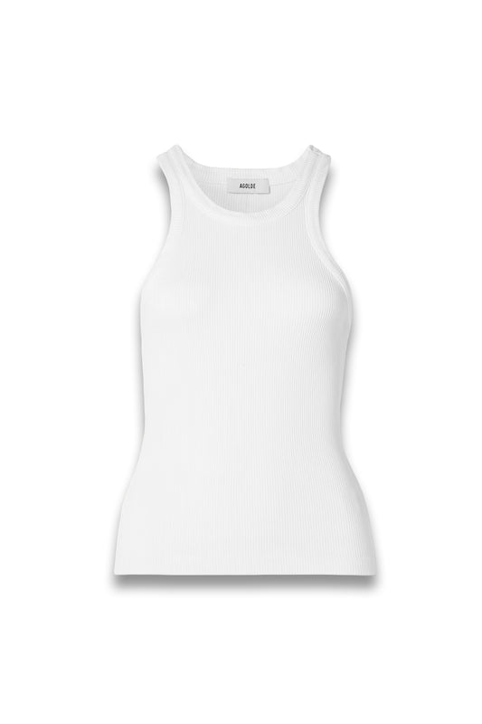 Rayne Ribbed Stretch Organic Cotton and Lyocell-Blend Jersey Tank