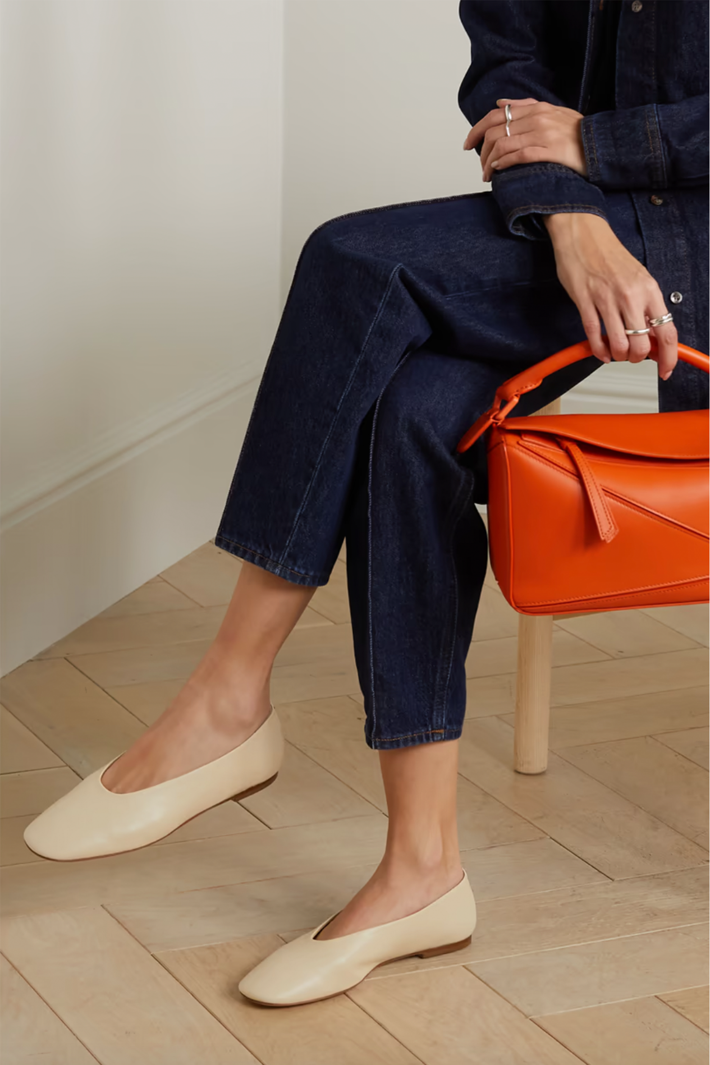 Kirsten Leather Ballet Flats