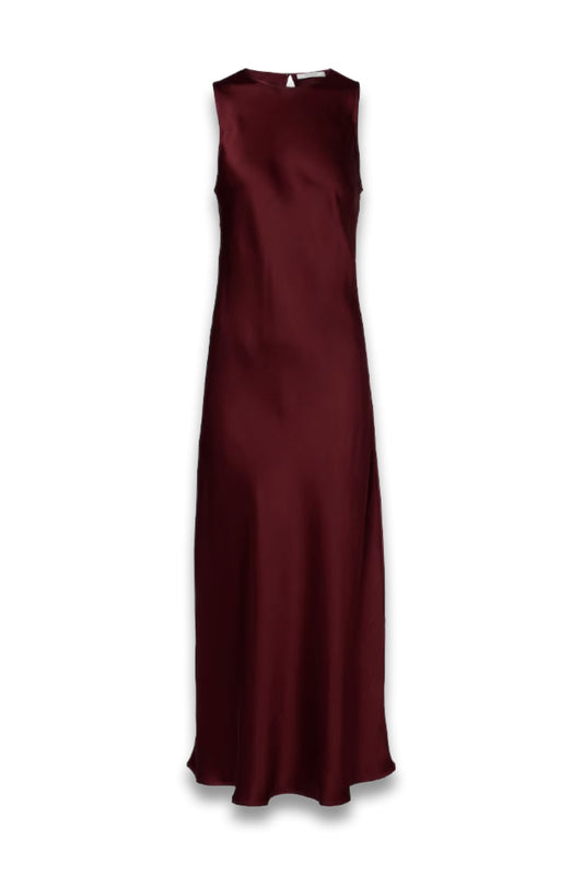 Valencia Silk Satin Maxi Dress