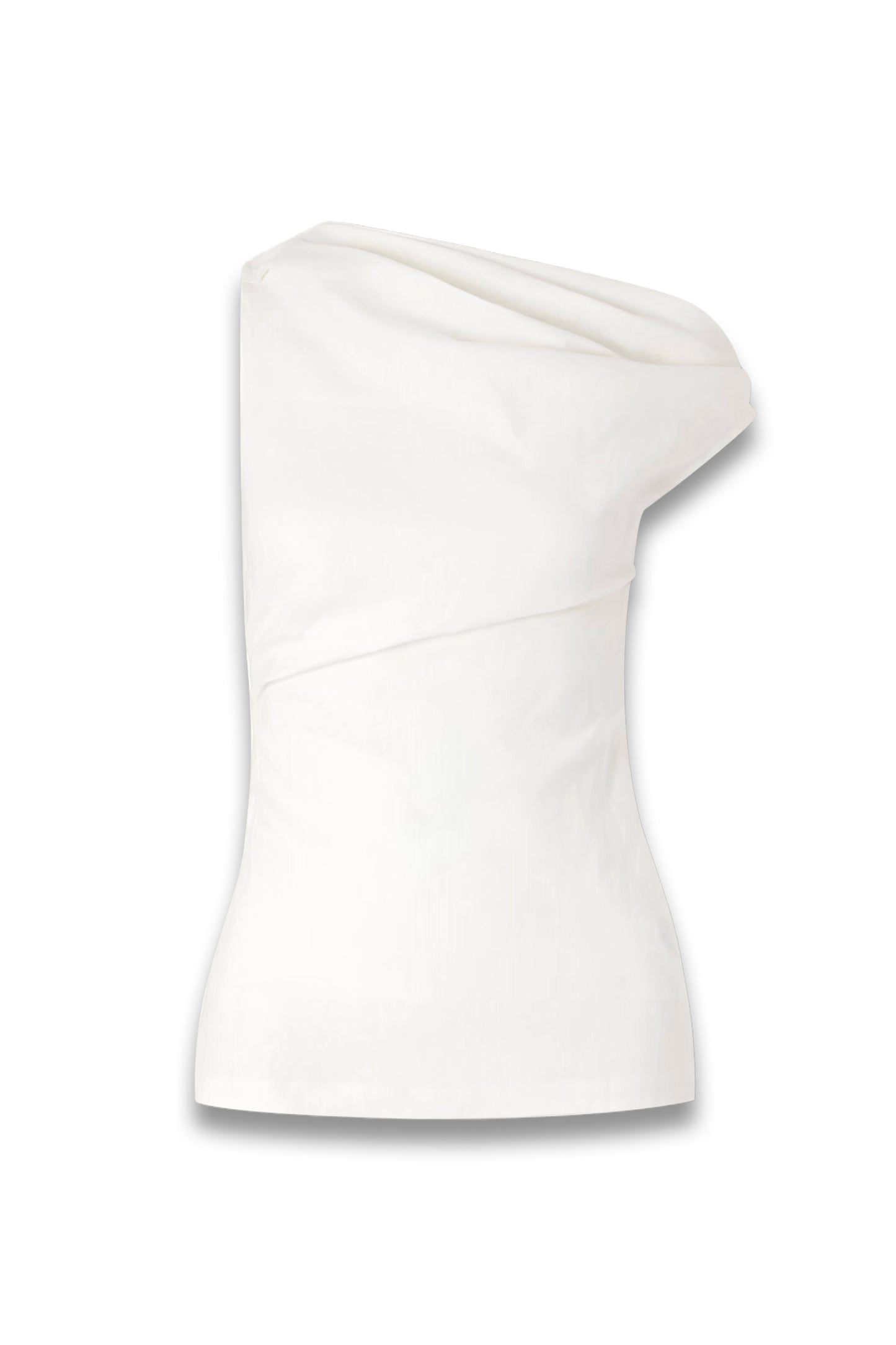 Suis Off-the-shoulder Draped Linen Top