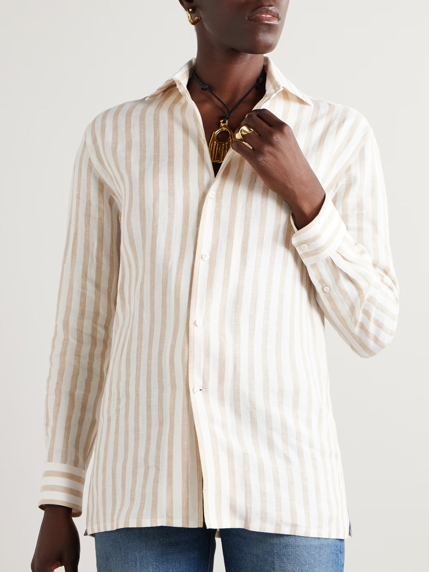 Capri Striped Linen Shirt