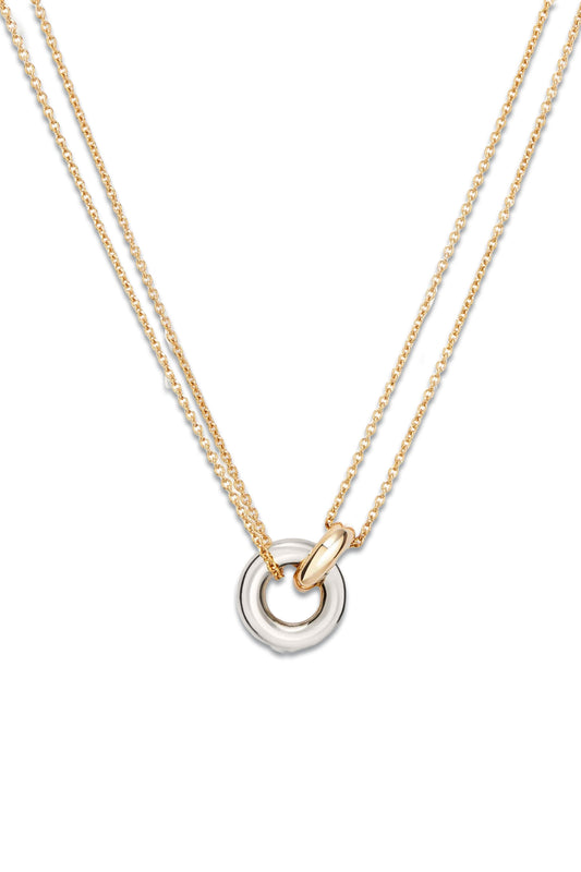 Linked Two-Tone Necklace