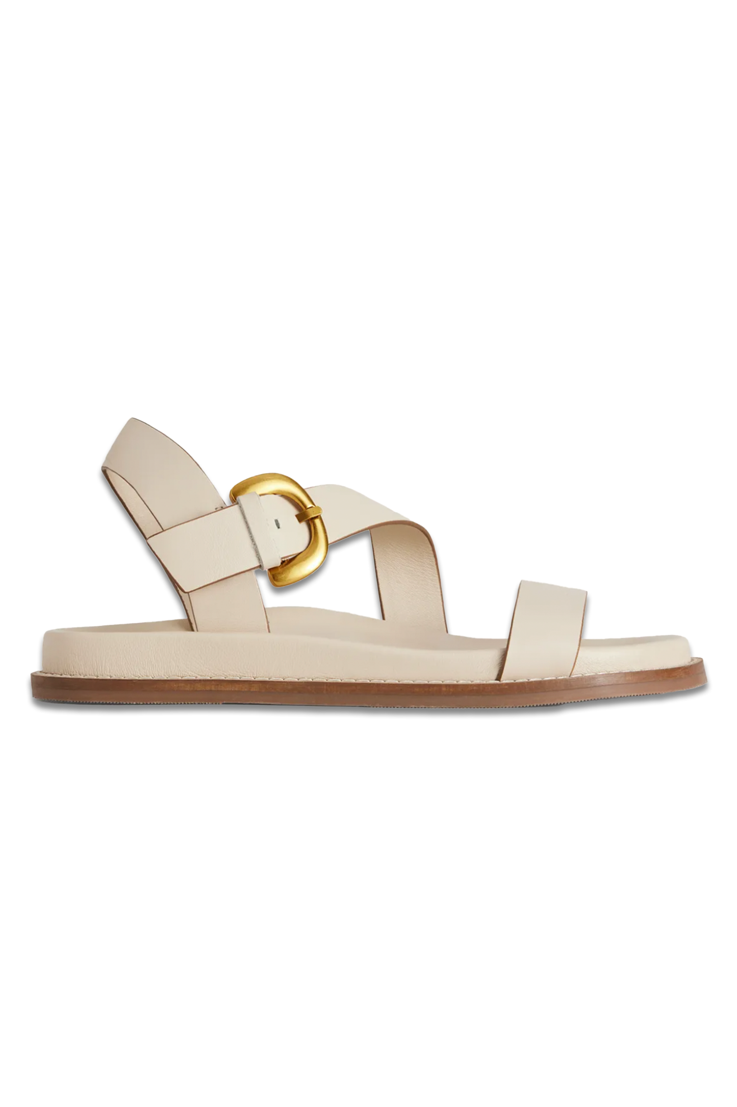 Ivory Chunky Buckle Sandal