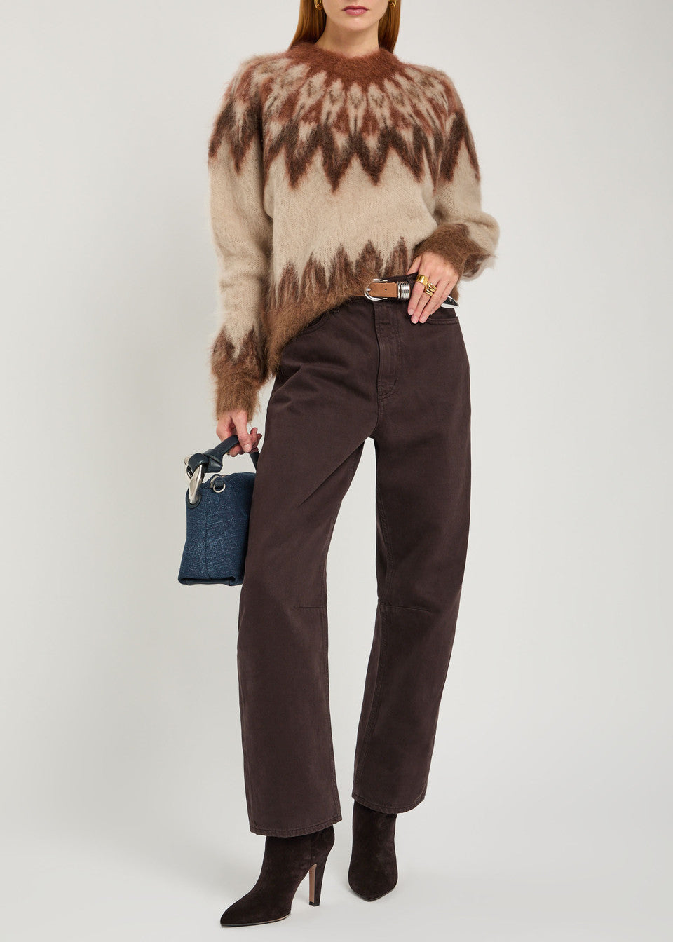 Natania Fair Isle Mohair-blend Jumper