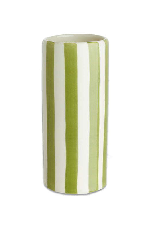 Green Stoneware Vase 23 cm
