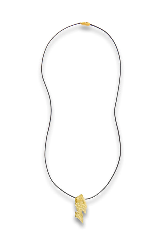 Pisces Recycled Gold-Plated Cord Necklace