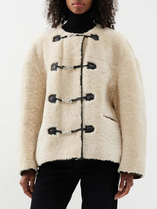 Teddy Shearling Clasp Jacket