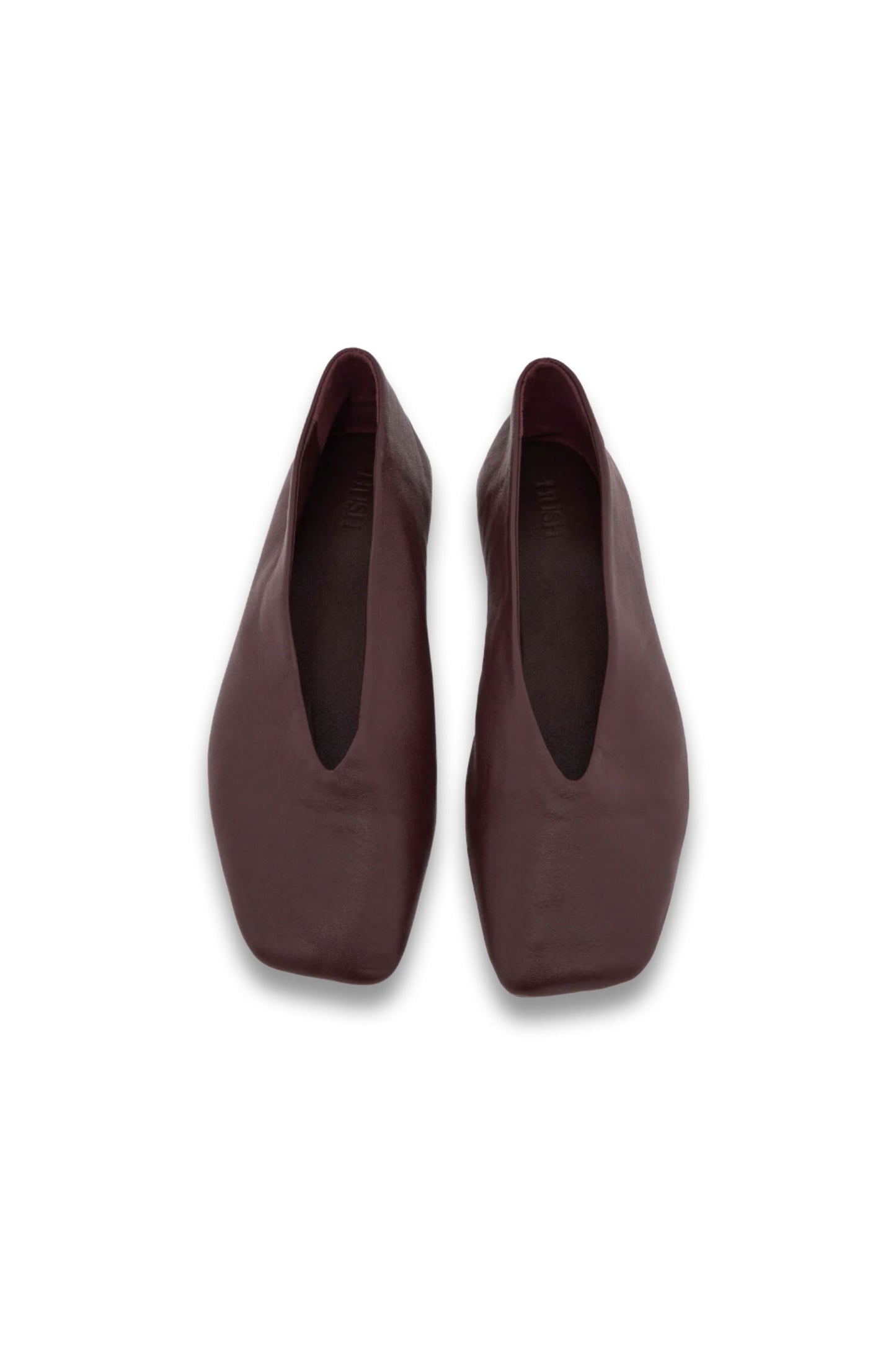 Asymmetric Leather Ballet Flats