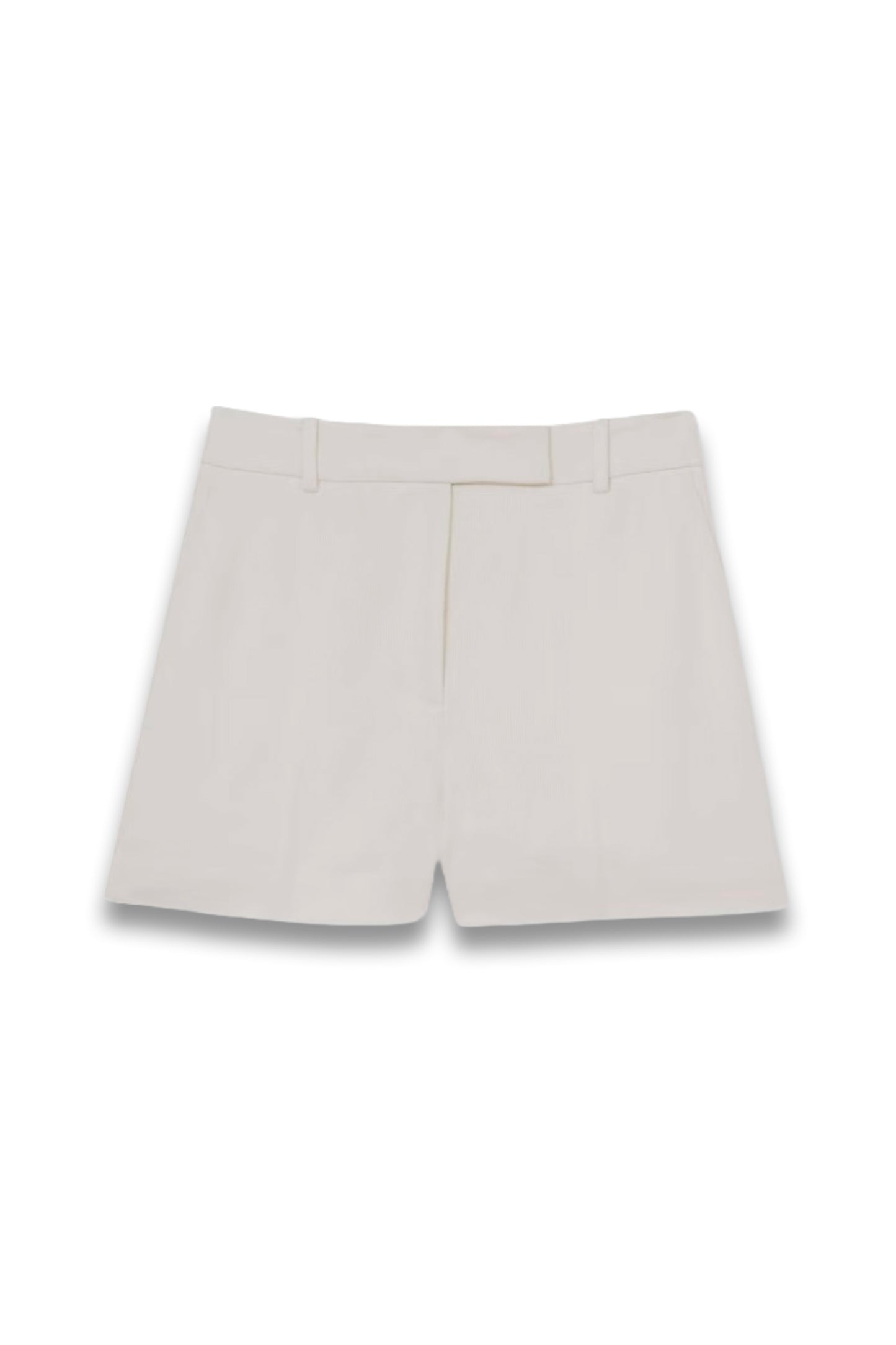Devon Linen-Blend Tailored Shorts in White