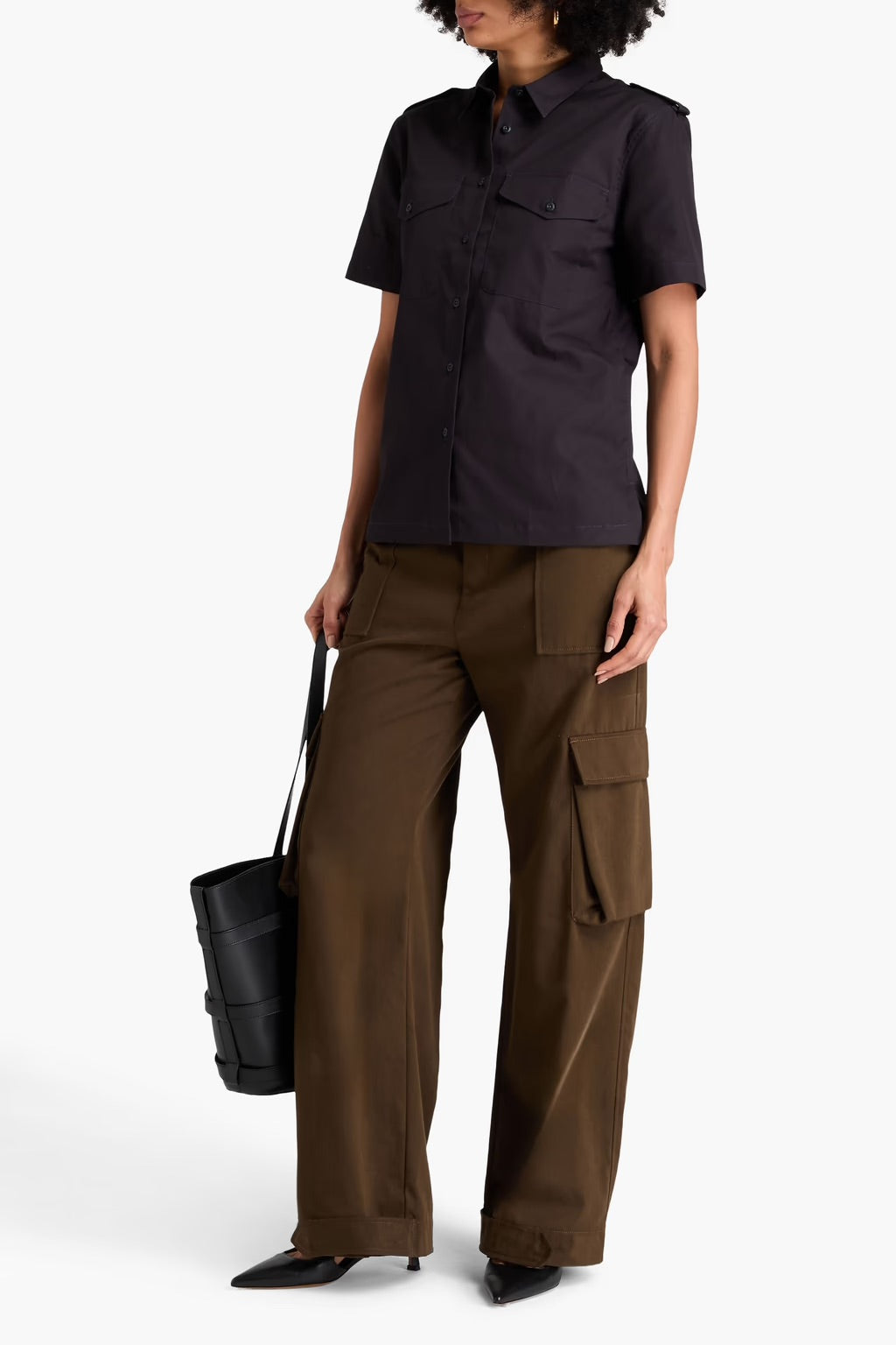 Natalie Cotton-Twill Shirt