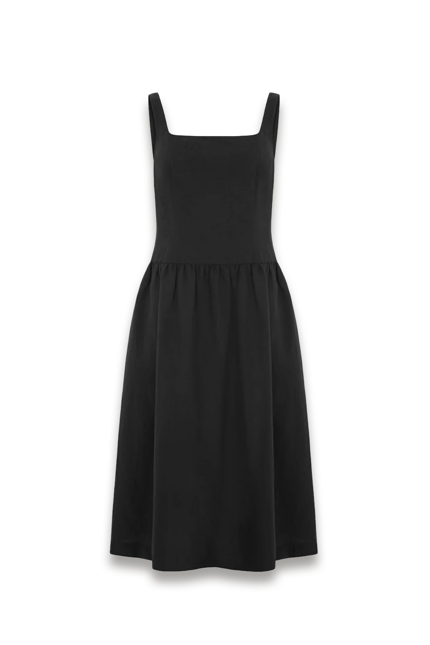 Rosia Drop Waist Linen Dress