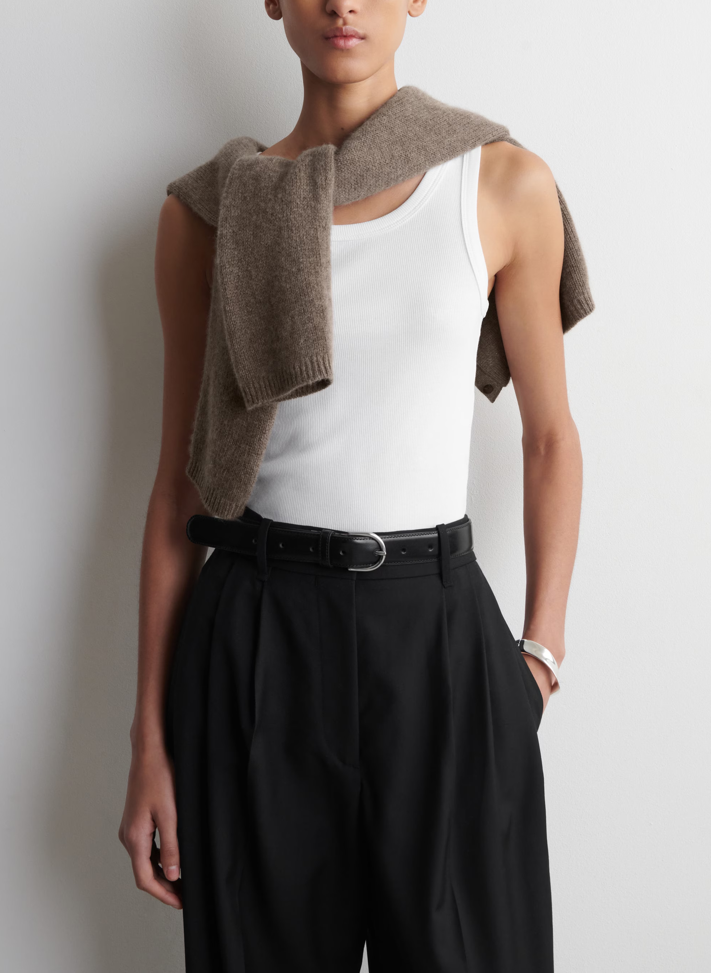 Ribbed Cotton Tank Top
