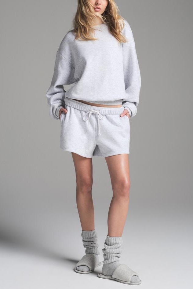 Women's Cotton Fleece Crew Sweatshirt