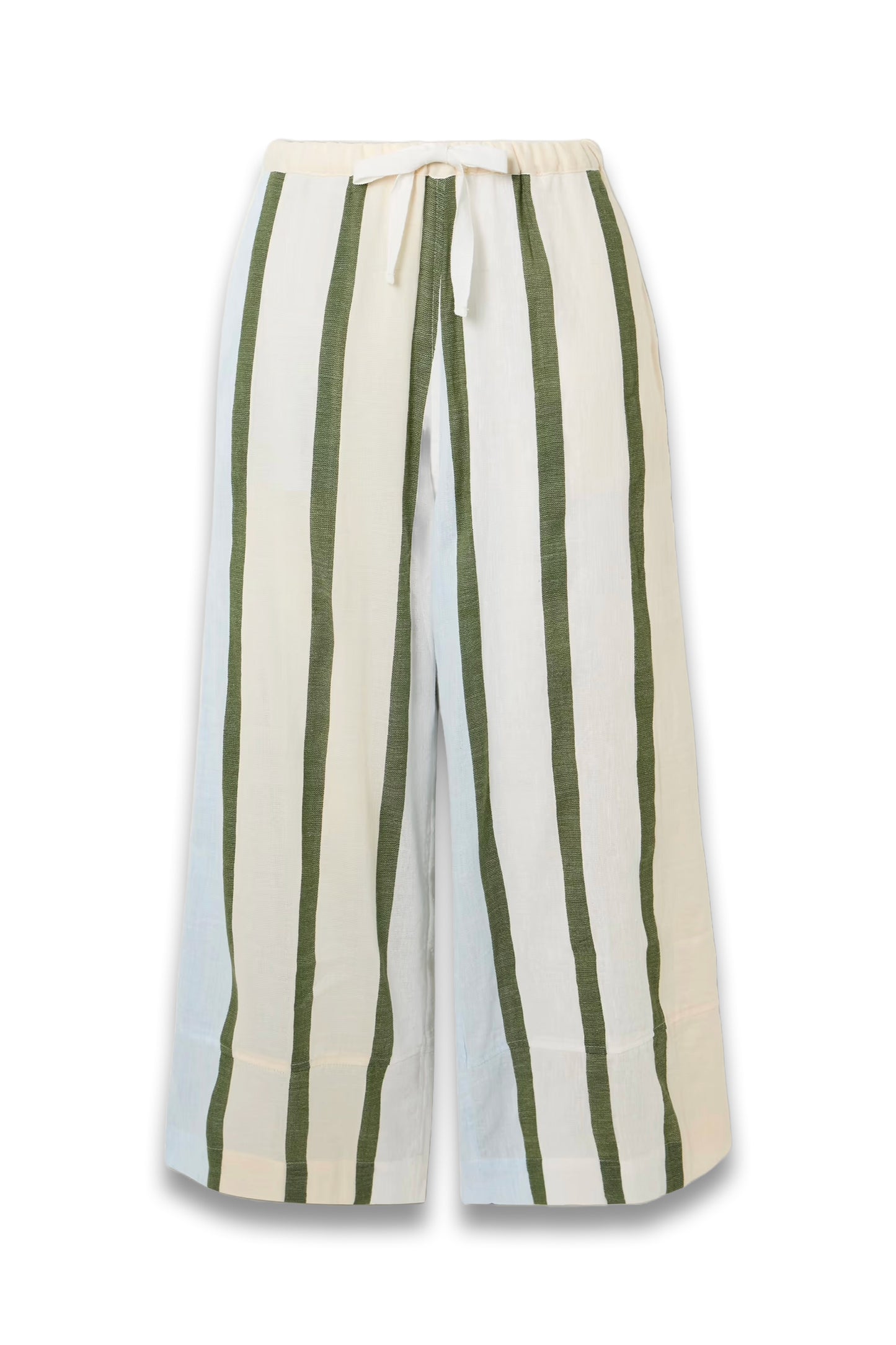 Desta Striped Cotton-blend Wide-leg Pants
