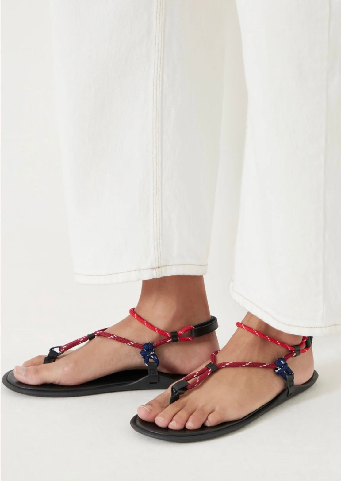 Rope Detail Flat Sandals