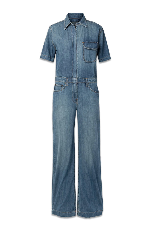 Girlfriend Denim Jumpsuit