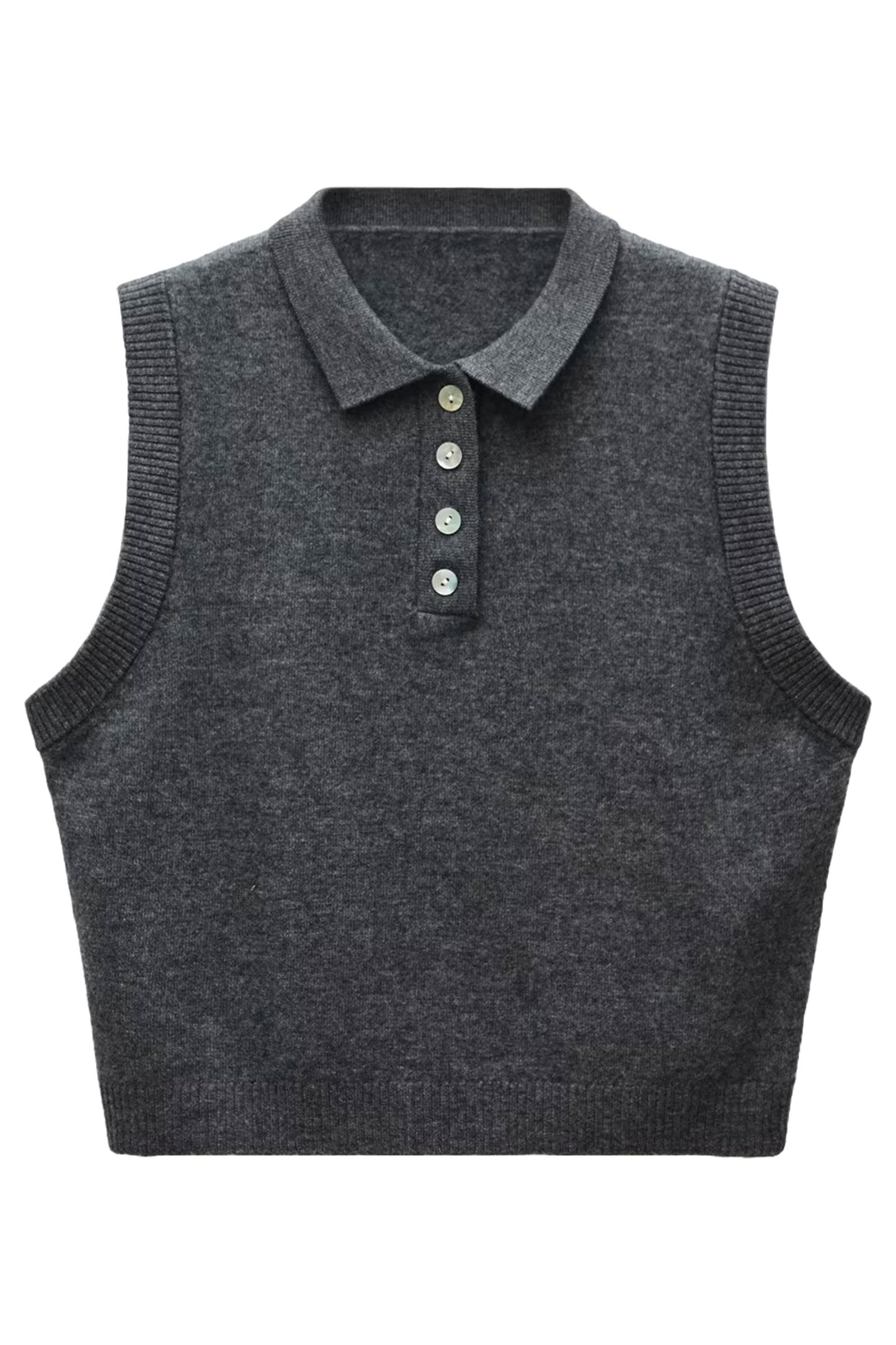 100% Wool Waistcoat with Buttons