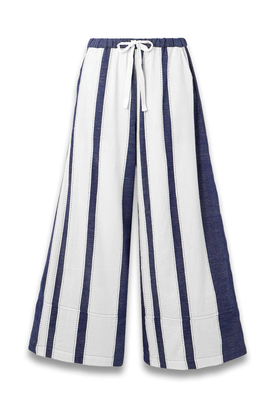 Desta Striped Cotton Pants