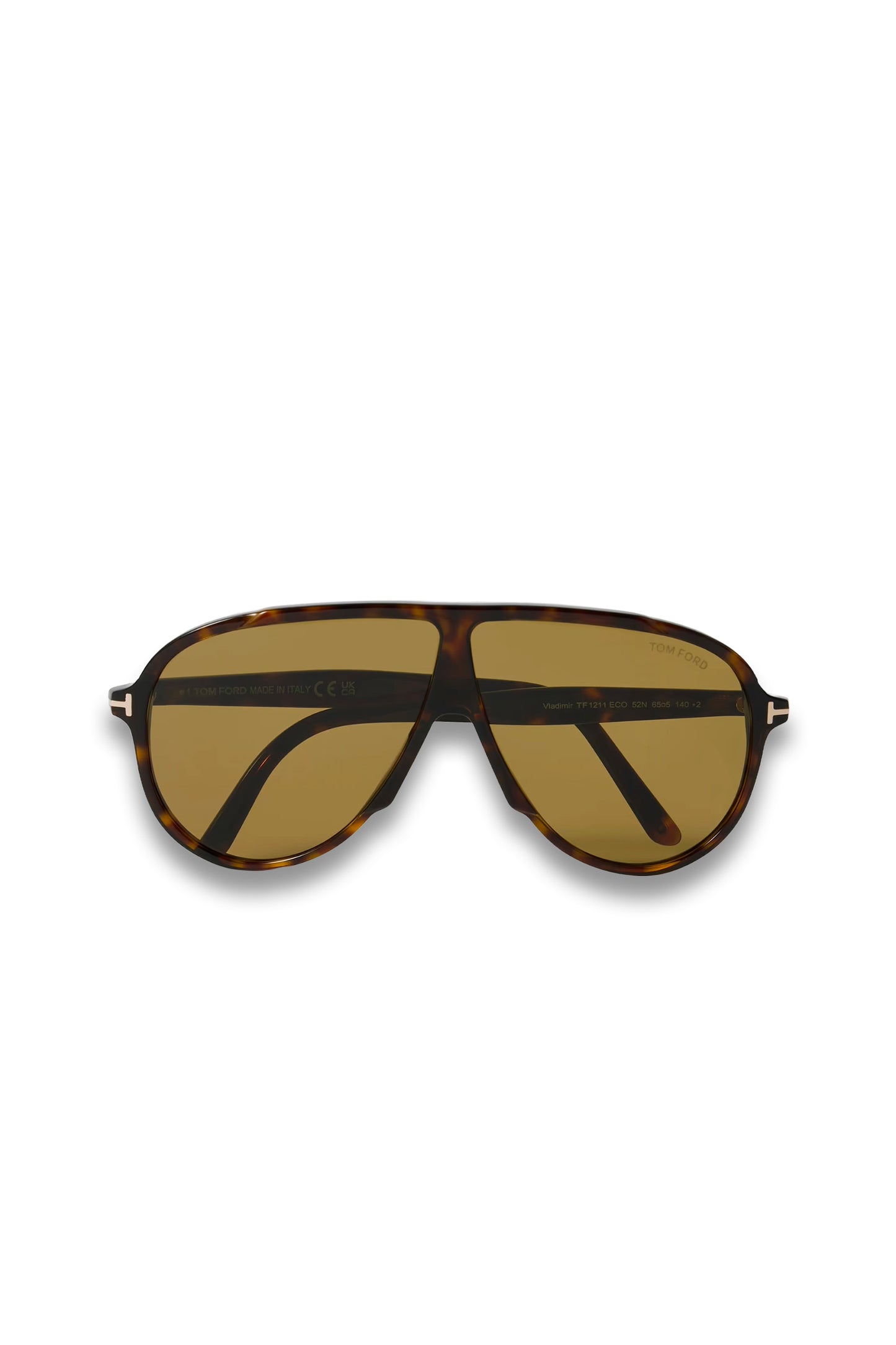 Aviator-Style Tortoiseshell Acetate Sunglasses