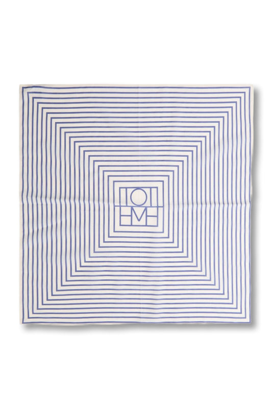 Striped Cotton and Silk-blend Scarf