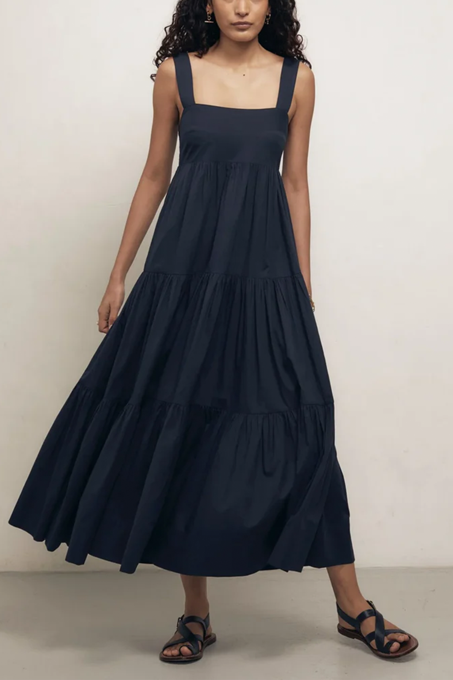 Celine - Midnight Cotton Dress