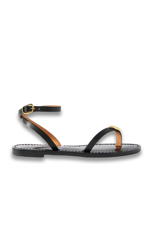 The Senegal Embellished Leather Sandals