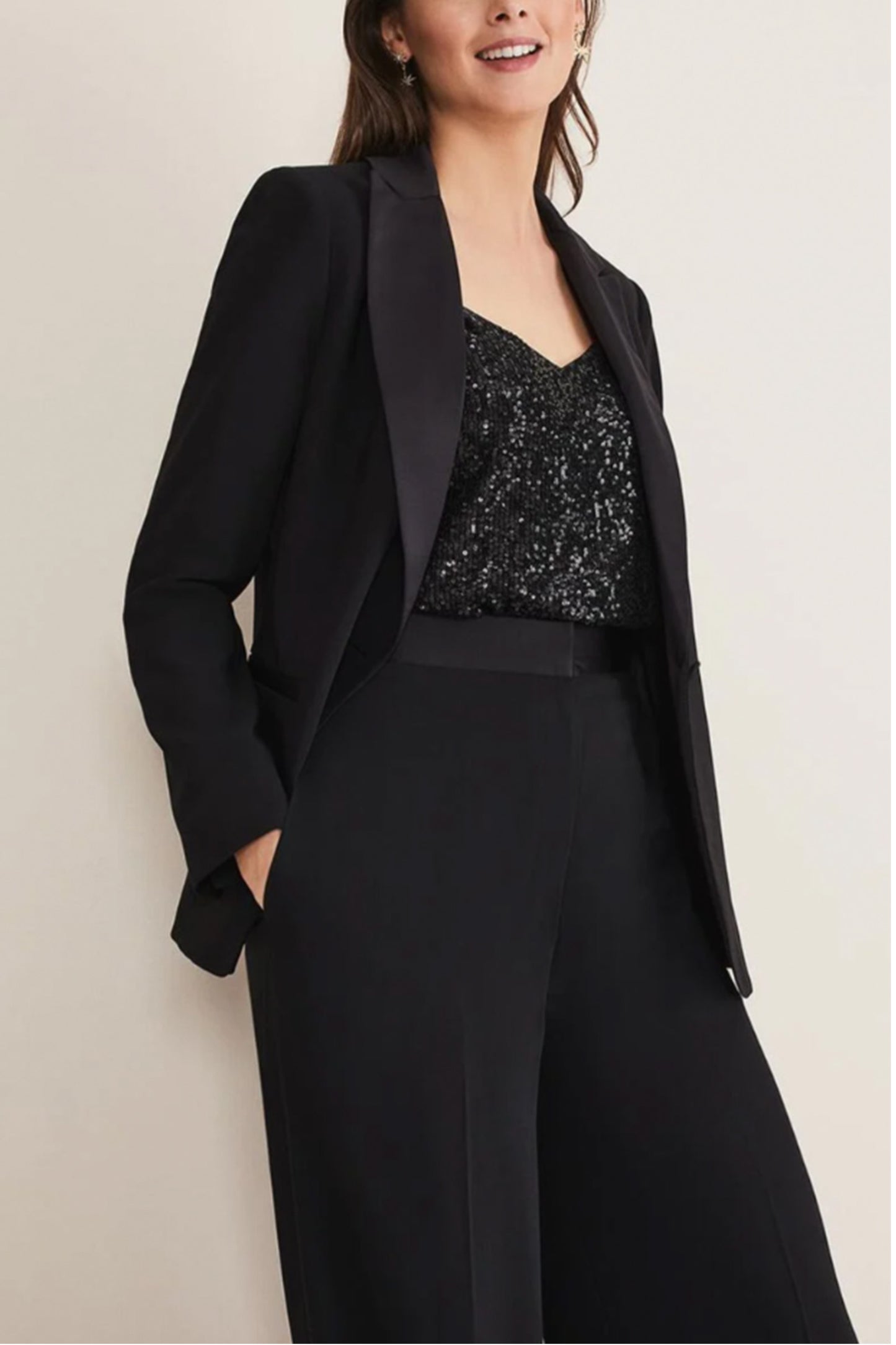 Elandra Black Tux Blazer and Trousers