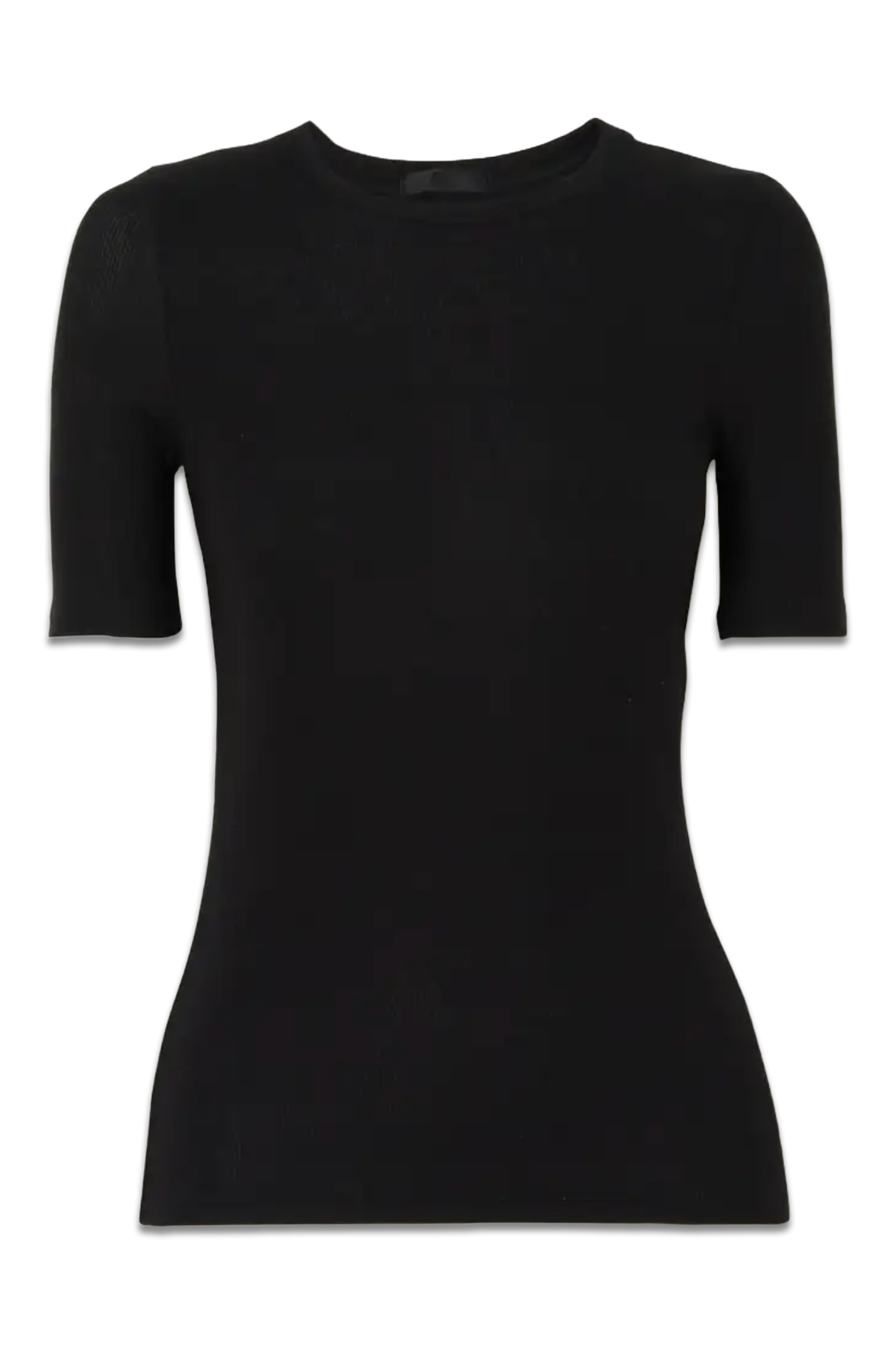 Ribbed Stretch-Modal T-Shirt