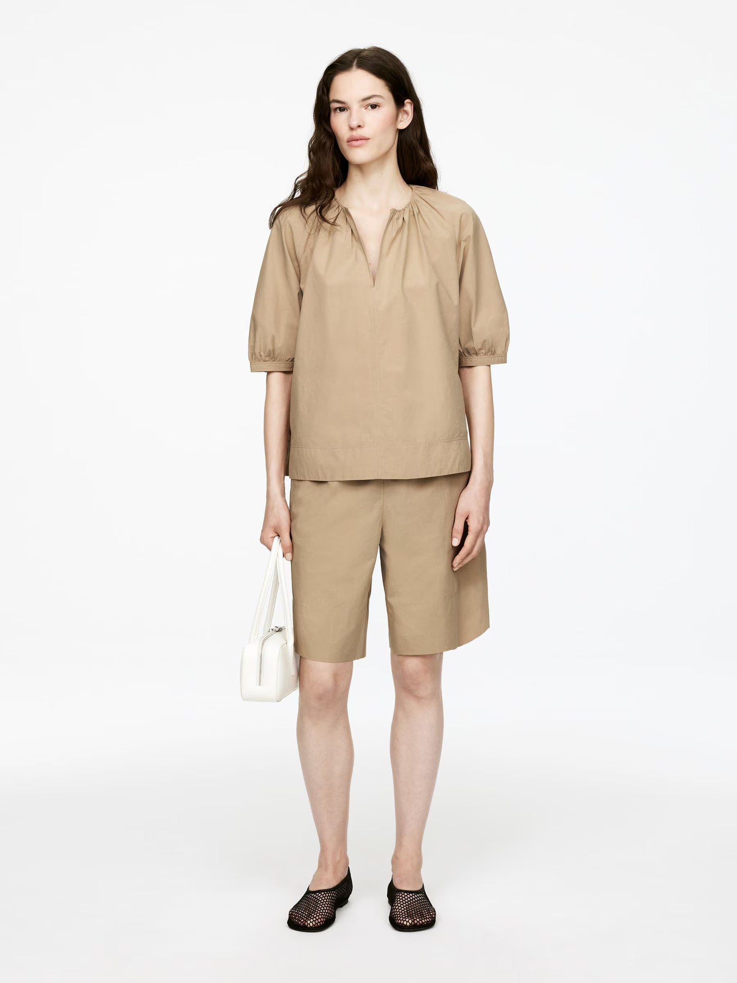 Gathered Cotton Top