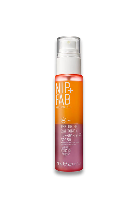 Peptide Fix 2-in-1 Tone & Top Up SPF50 Mist 4% 75ml
