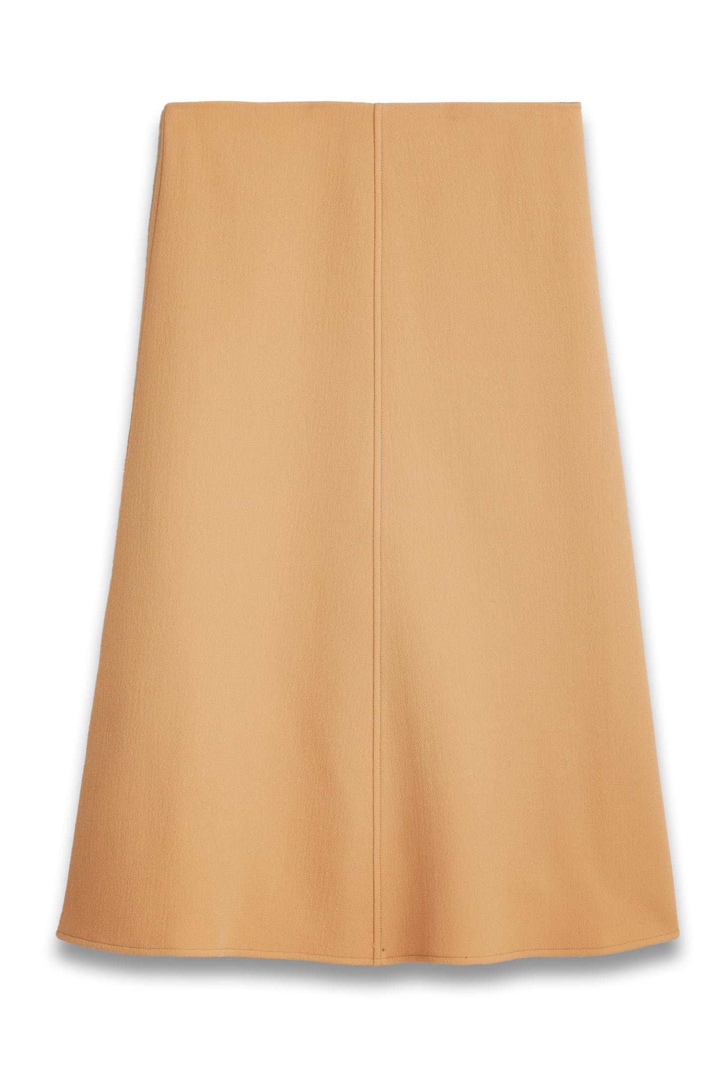 A-line circle skirt in double-cloth wool blend
