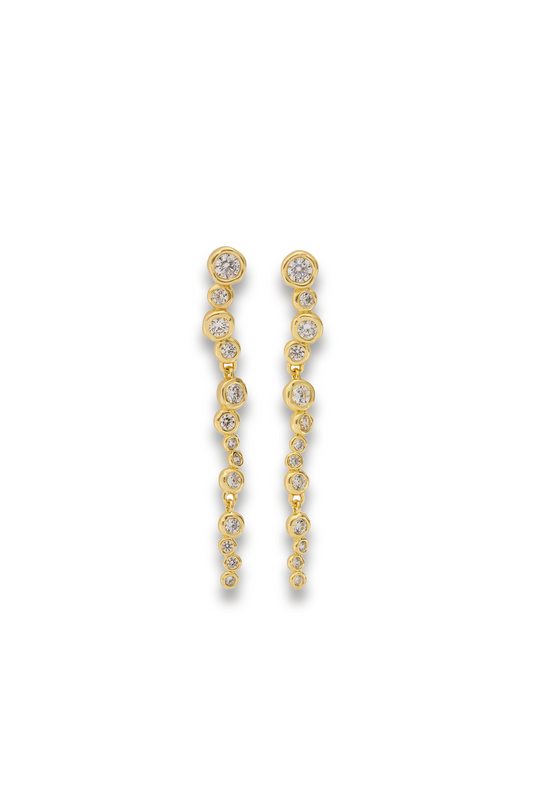 Asterales 14kt Gold-Plated Drop Earrings