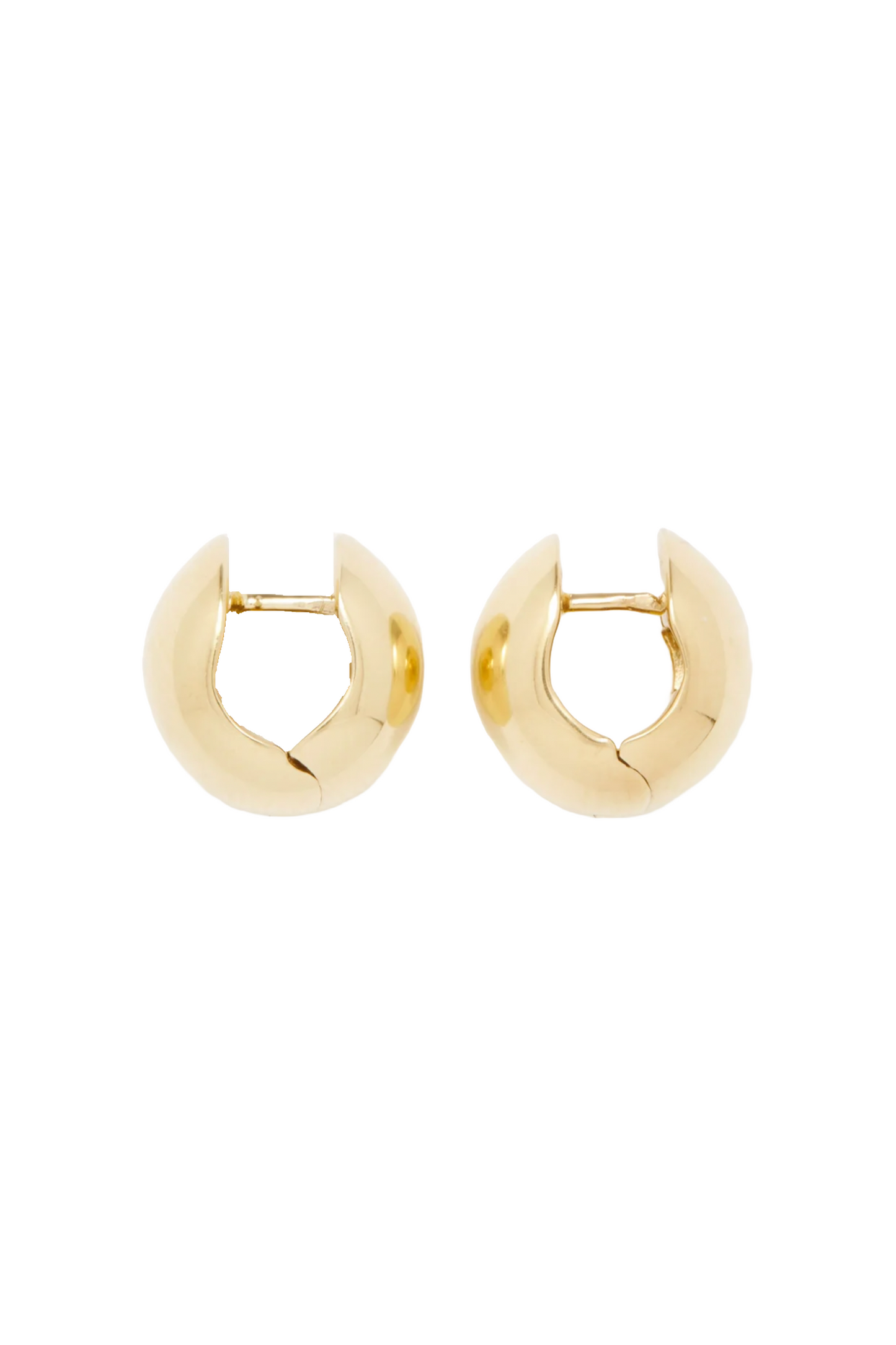 Chunky 14kt Gold-plated Hoop Earrings