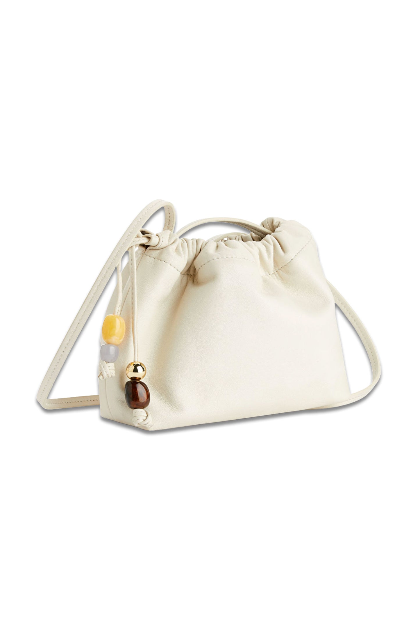 Stone-Detailed Drawstring Bag