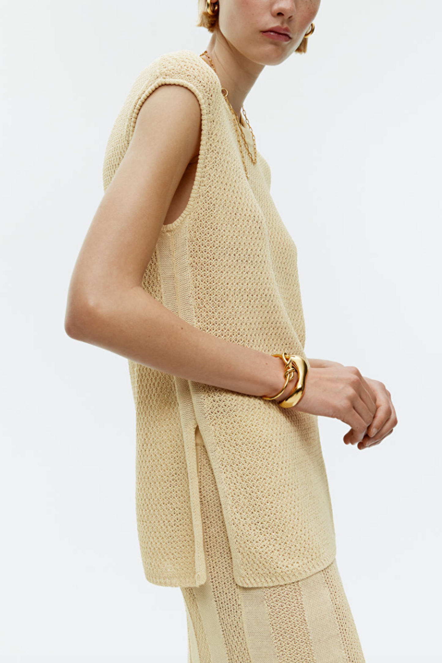 Lace-Stitch Vest