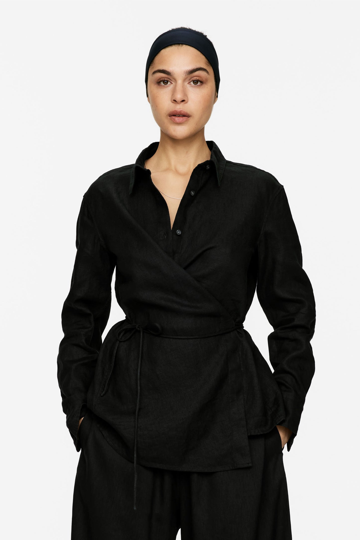 Wrap Linen Shirt