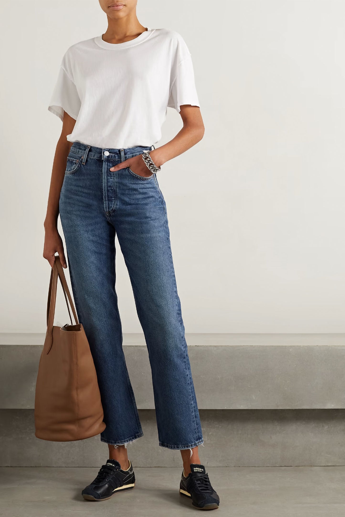 + NET SUSTAIN '90s Pinch Waist high-rise straight-leg organic jeans