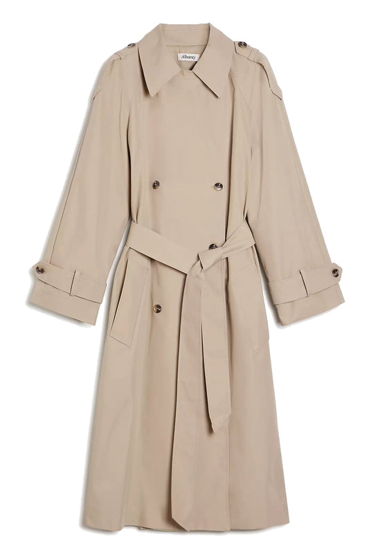 Long Double Breasted Trench Coat