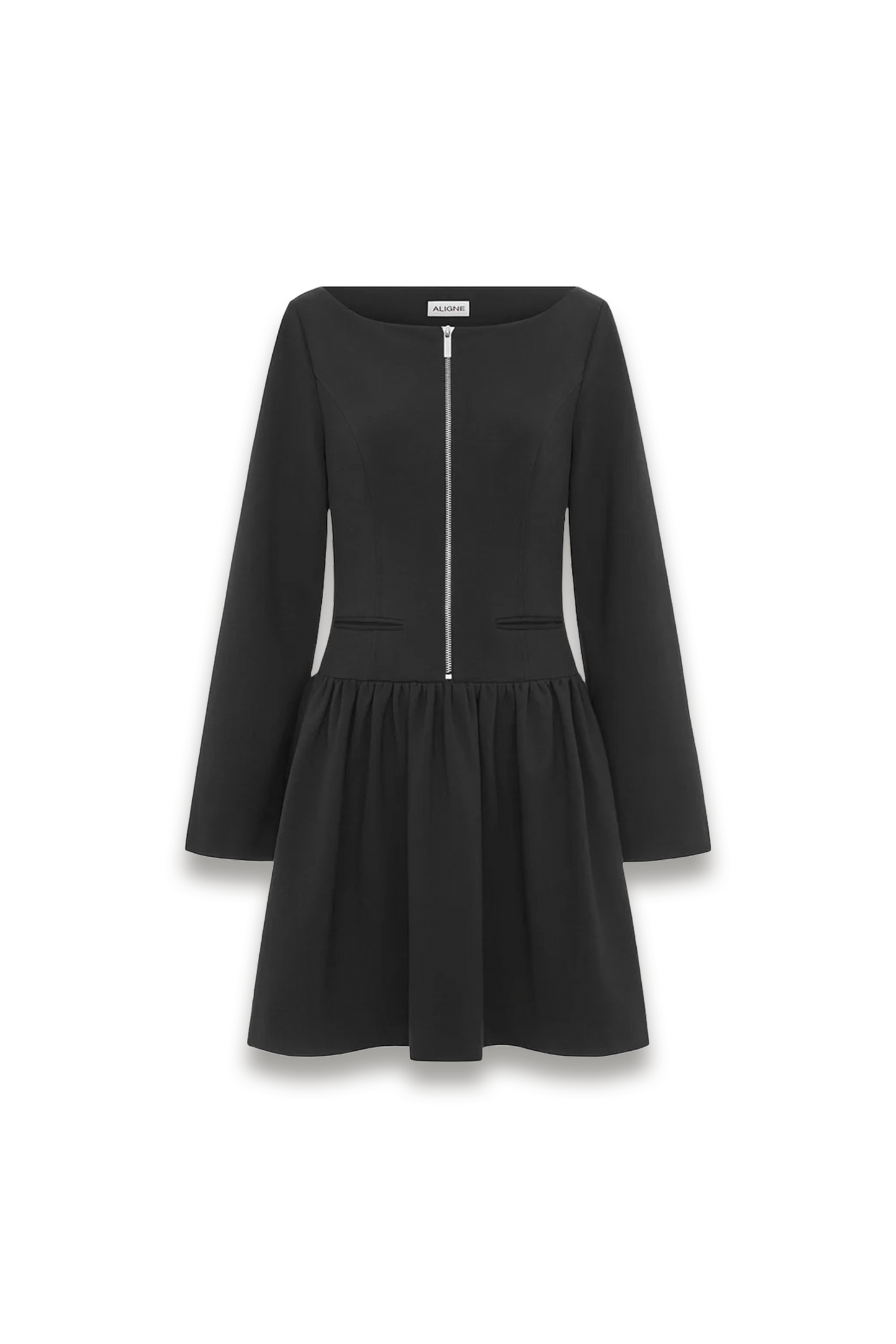 Angelica Peplum Ponte Mini Dress