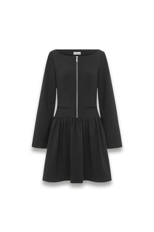 Angelica Peplum Ponte Mini Dress