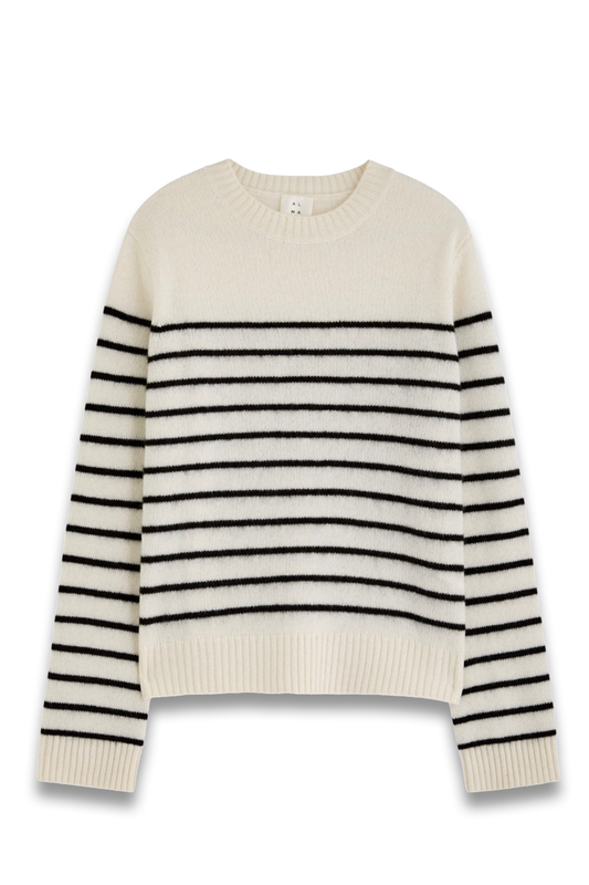 Rae Striped-Intarsia Cashmere Jumper