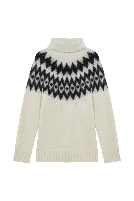 Amy Wool-Cashmere Blend Fair-Isle Roll Neck Jumper