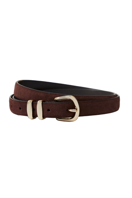 Brown Suede Belt